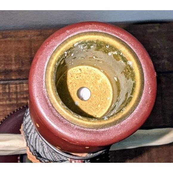 VTG 1997 Williraye Studio Christmas Holiday Angel Folk Art Candle Holder WW2227 - Picture 7 of 9